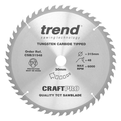 Trend Craft Saw Blade 315mm x 48T x 30mm