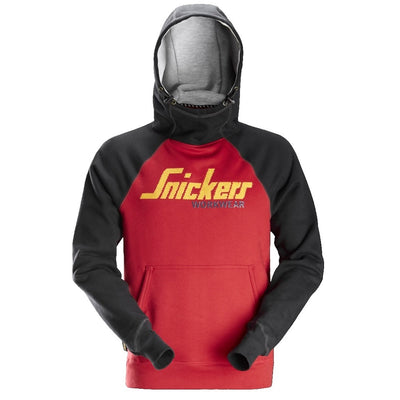 Snickers 2889 AllRoundWork Logo Hoodie, Chilli Red/Black