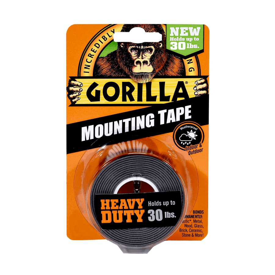 Gorilla Glue Heavy Duty Double Sided Mounting Tape, 25mm,1.5m