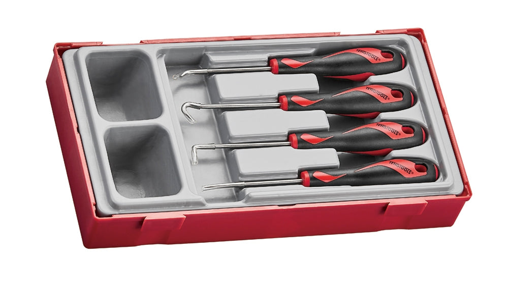 TTMDP | Teng Tools 4 Piece Hook And Pick Hook & Pick Set With Tray