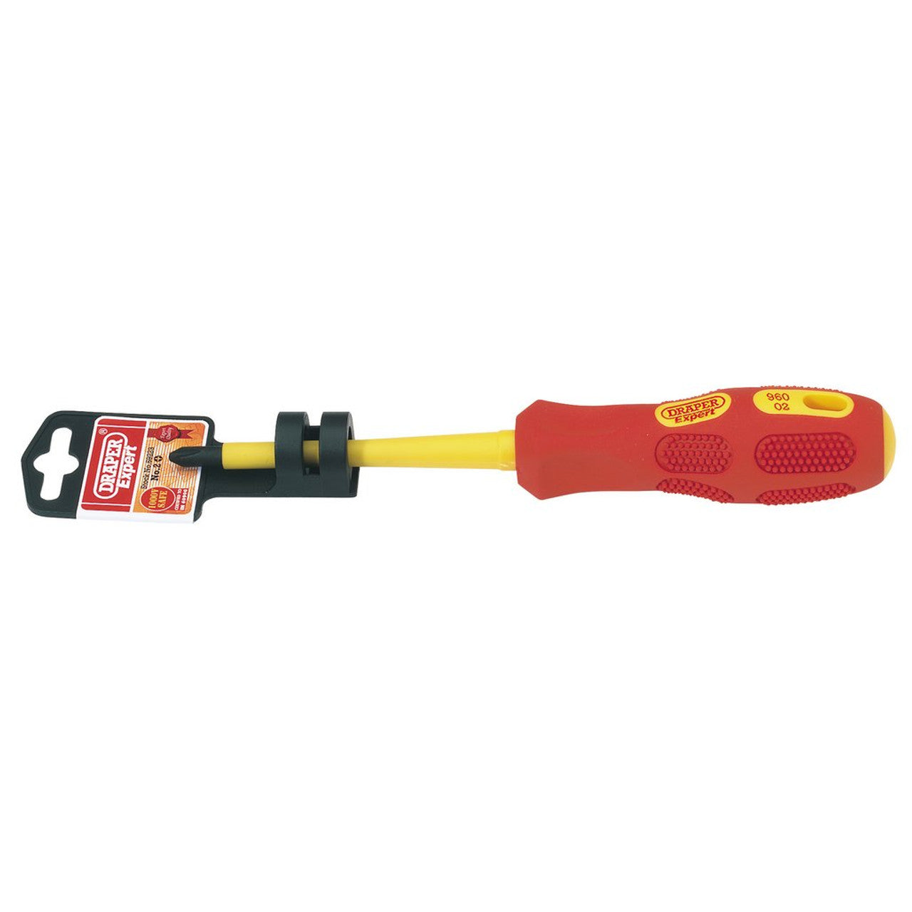 Draper 69223 VDE Approved Fully Insulated Cross Slot Screwdriver, No.2 x 100mm
