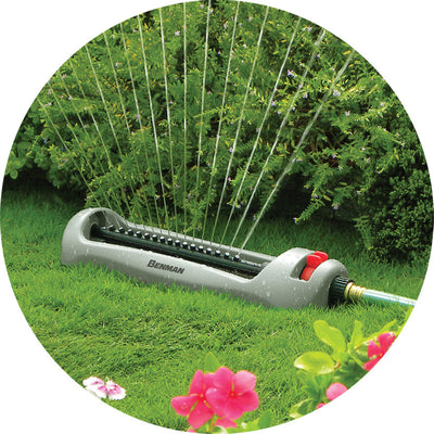 Benman 77195 Oscillating Sprinkler & Water Hose Connector