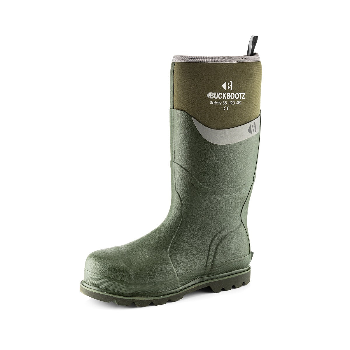 Buckler Boots BBZ6000 S5 Safety Wellington Boot, Green