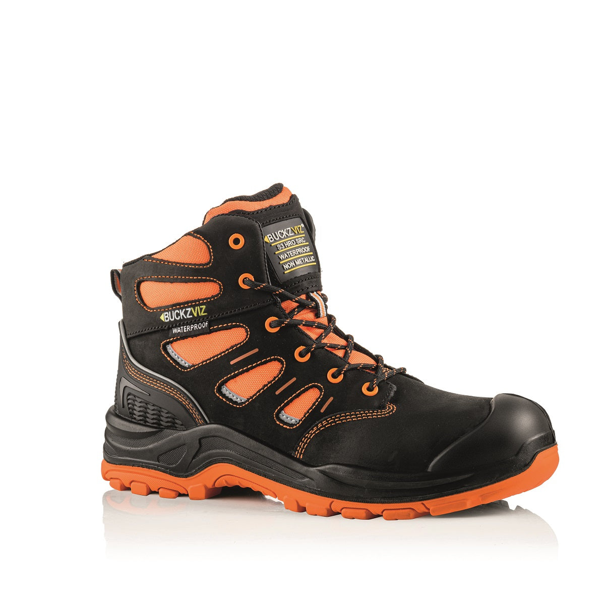 Buckler Boots BVIZ2OR Buckz Viz Safety Lace Boot - Orange