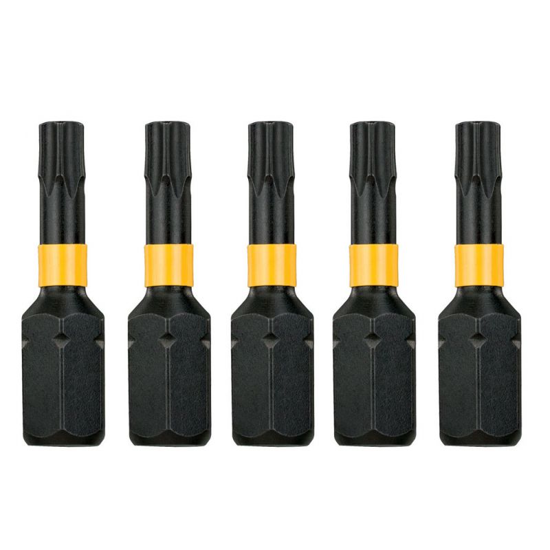 Dewalt DT7381T-QZ Pack of 5 T20 x 25mm Impact Torsion Driver Bits