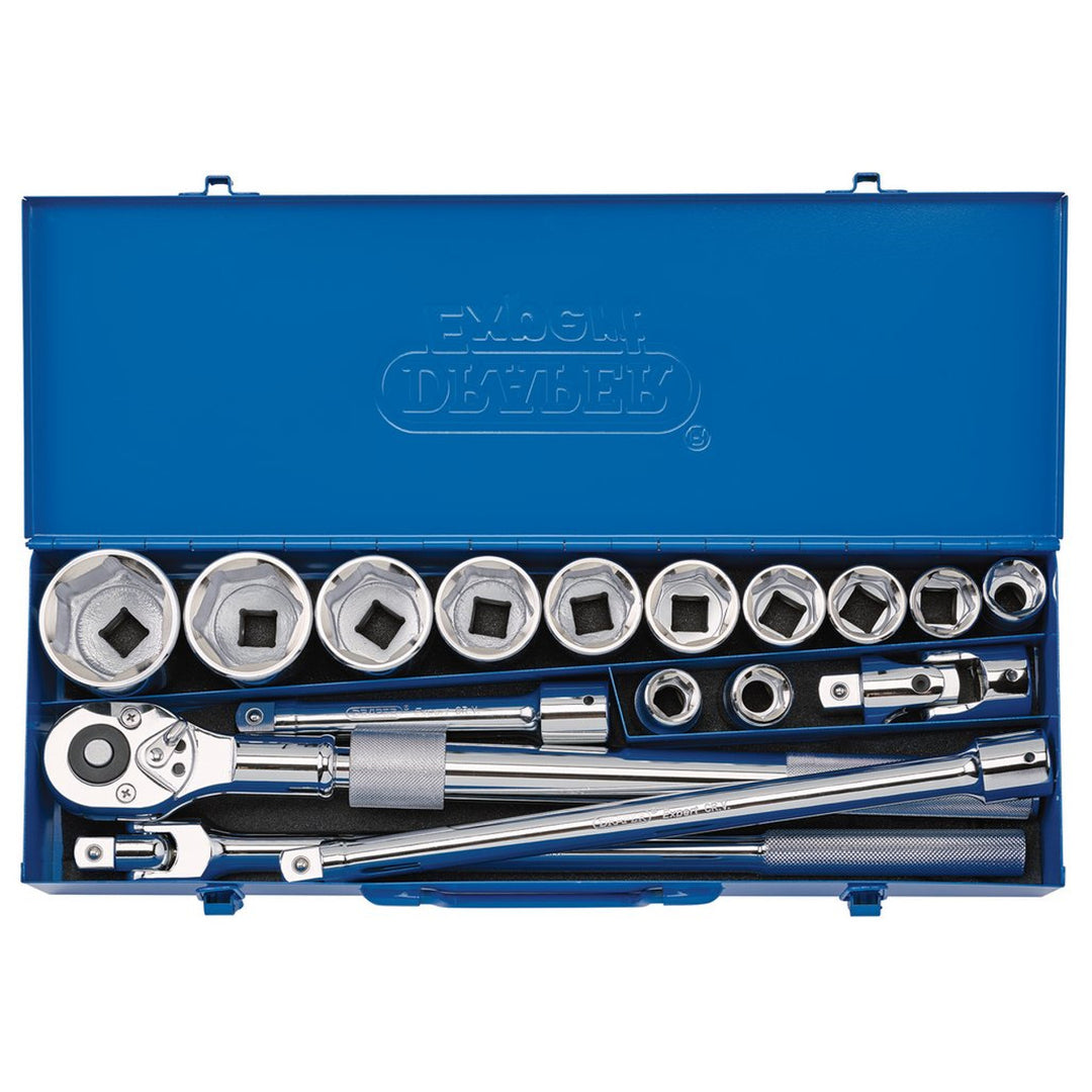 DRAPER 51pc. ソケットセット Draper 16486 Metric Socket Set in Metal Case, 3/4