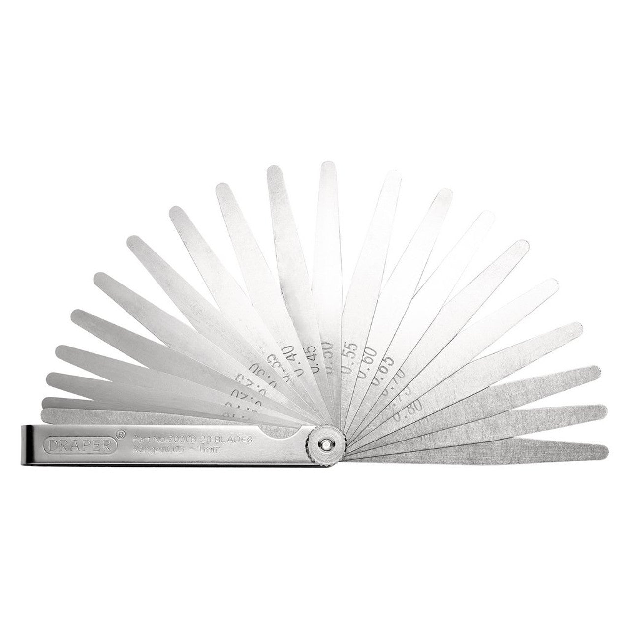Draper 51701 20 Blade Metric Feeler Gauge Set