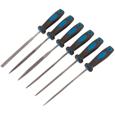 Draper 83480 Soft Grip Needle File Set, 150mm (6 Piece)