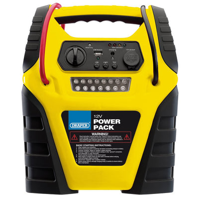 Draper 90643 12V Jump Starter with Air Compressor 900 Peak Amps