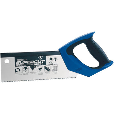 Draper Expert 49281 Supercut Soft Grip Hardpoint Tenon Saw, 250mm/10", 11tpi/12ppi