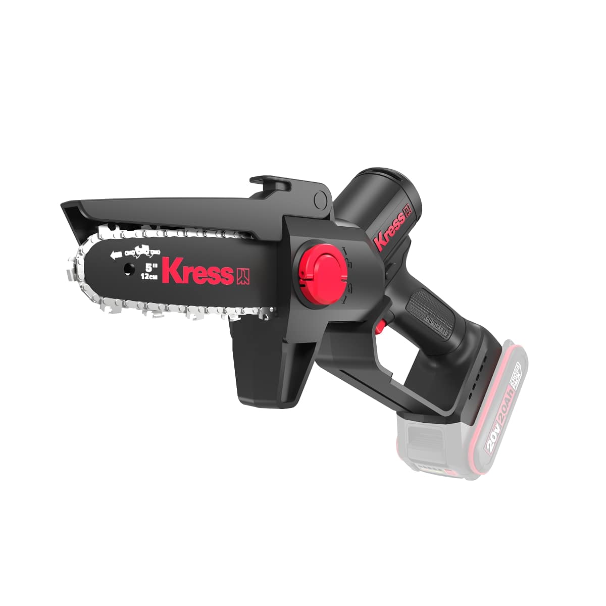 Kress KG343E 20V/12CM Mini Chainsaw + 2Ah Battery & 2A Charger