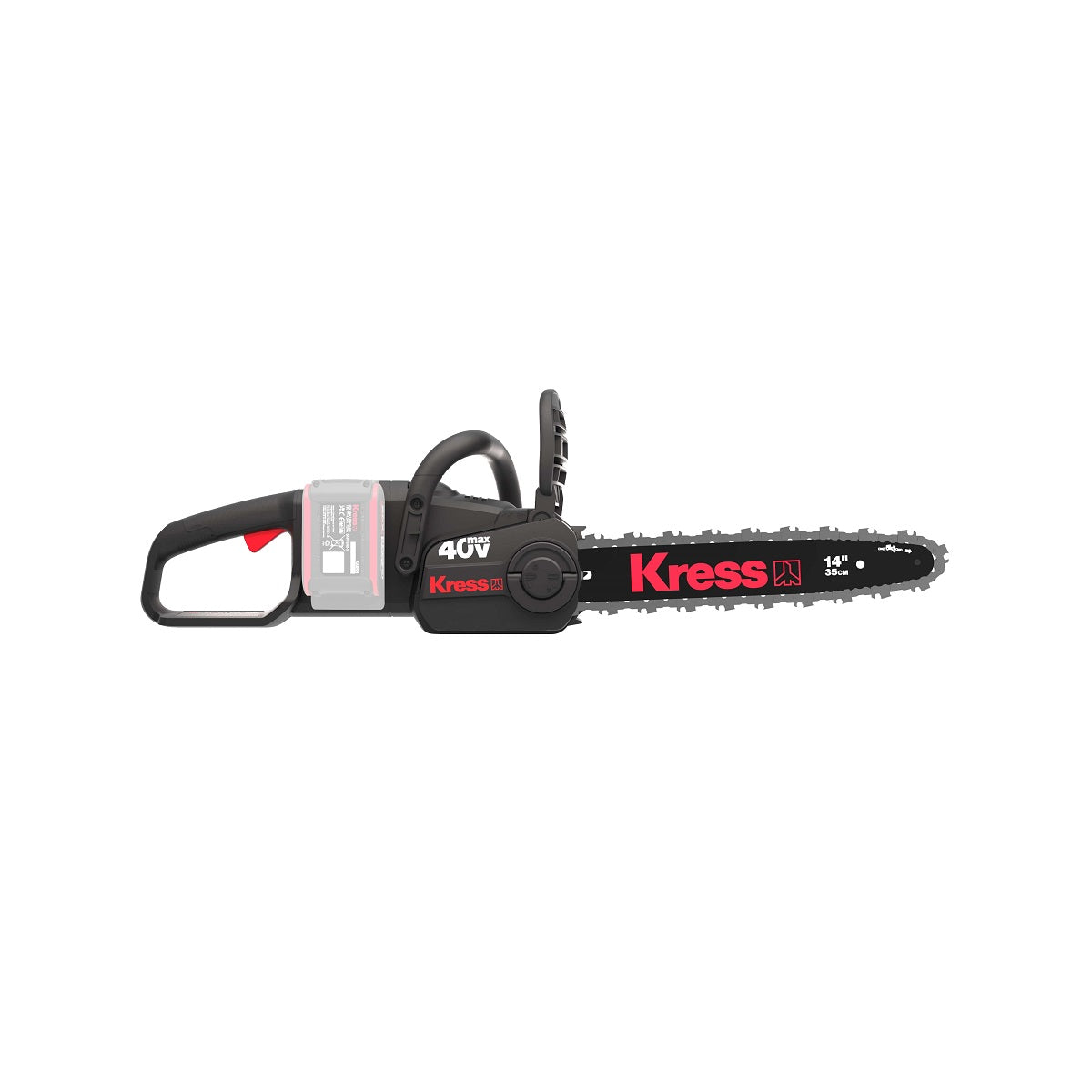 Kress KG346 40V/35CM Chainsaw + 2x 4Ah Battery & 1x Dual Charger