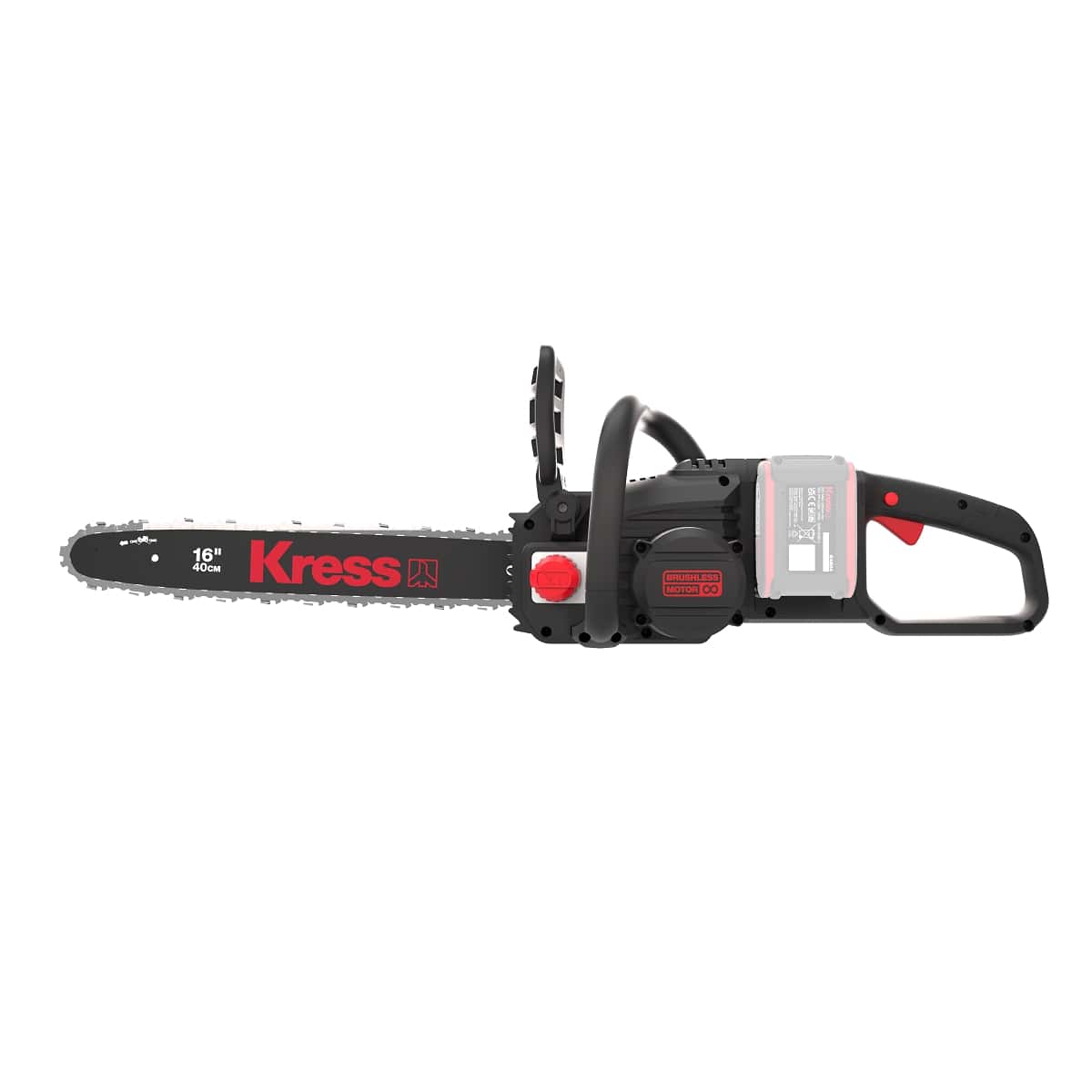 Kress KG347E 2x20V Pro Chainsaw, 40cm + 2x Batteries & Twin Charger