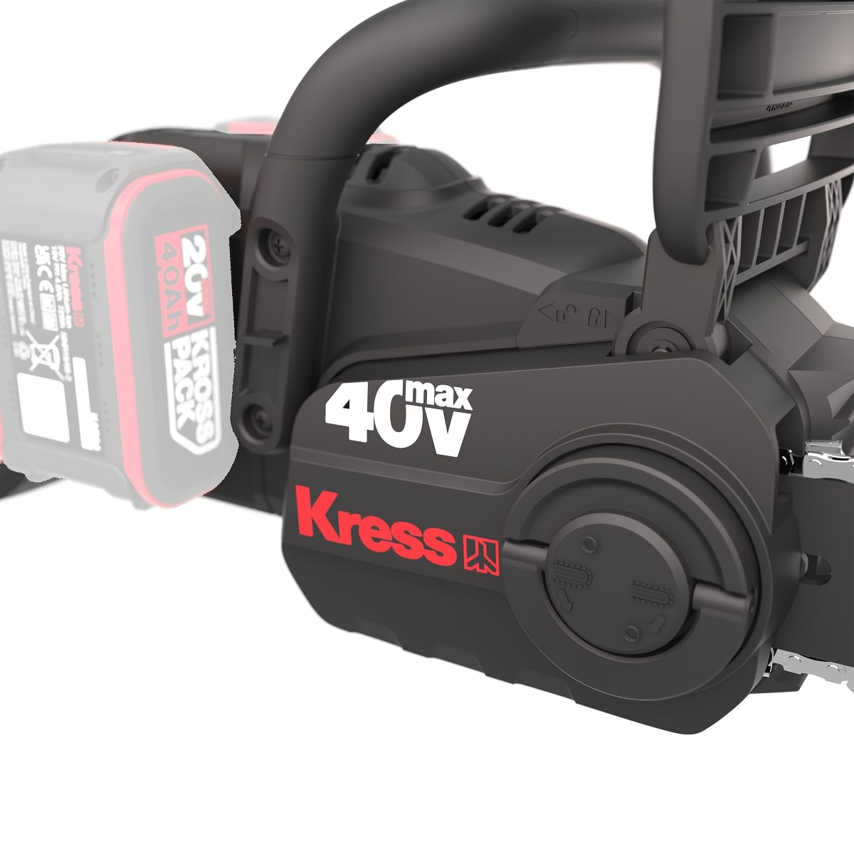 Kress KG347E 2x20V Pro Chainsaw, 40cm + 2x 4Ah Batteries & Twin Charger
