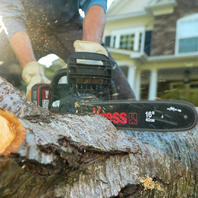 Kress KG347E 2x20V Pro Chainsaw, 40cm + 2x 4Ah Batteries & Twin Charger