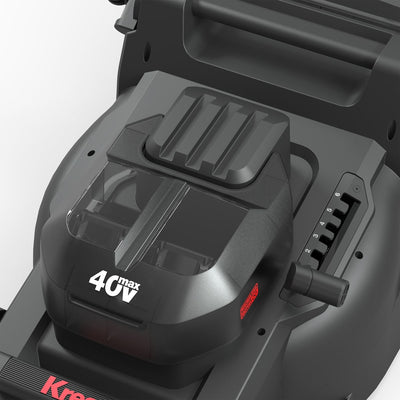Kress KG745 14" Battery Push mower + 2 x 20V 4Ah Battery & Dual Charger