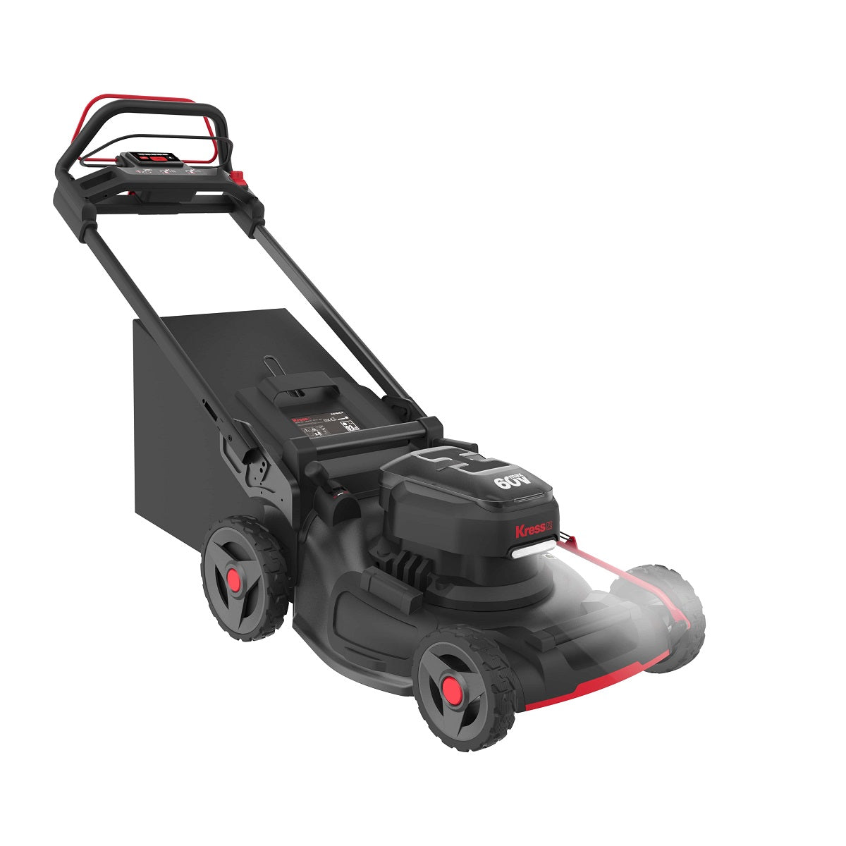 Kress KG760E 60V BL 51cm Self-Propelled Mower + 1x 4Ah Battery 1x 5A Charger