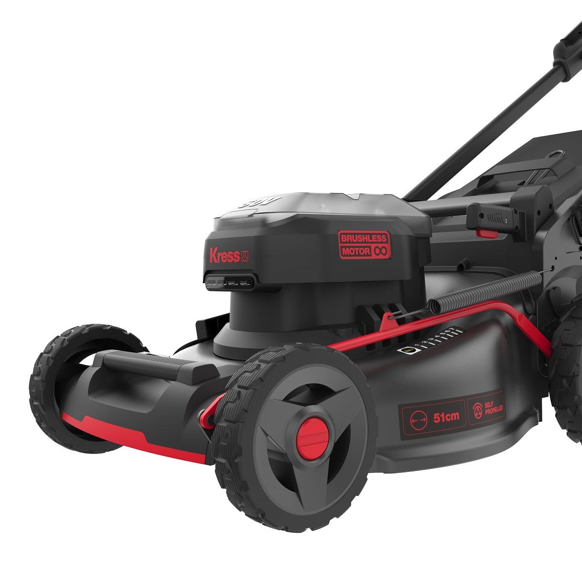 Kress KG760E 60V BL 51cm Self-Propelled Mower + 1x 4Ah Battery 1x 5A Charger