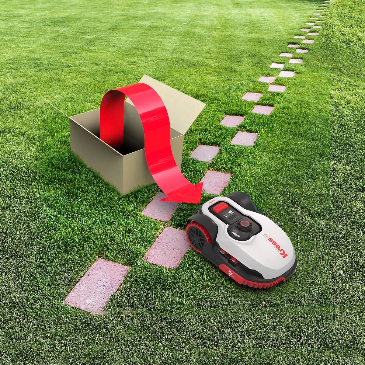 Kress KR101E Nano Robot Lawnmower, 600m2