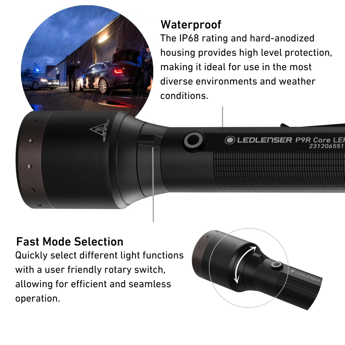 LED Lenser P9R Core LEP Rechargeable Torch