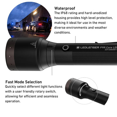 LED Lenser P9R Core LEP Rechargeable Torch