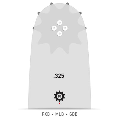 Oregon 168PXBK095 Chainsaw Bar, 16in Advancecut .325 Series