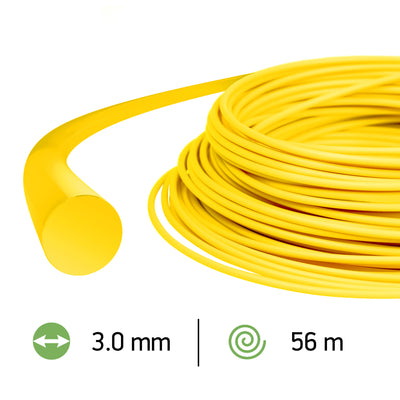 Oregon 69-370-Y Yellow Round Trimmer Line, 3.0mm, 1lb/56m Donut