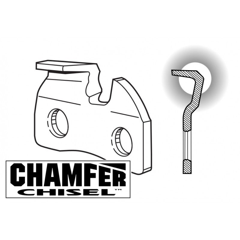 Oregon 91PX056E Chain, 3/8 Series, Chamfer Chisel