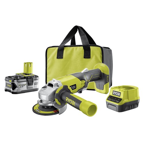 Ryobi R18AG-140S 18V ONE+™ Cordless Angle Grinder Starter Kit (1 x 4.0AH)