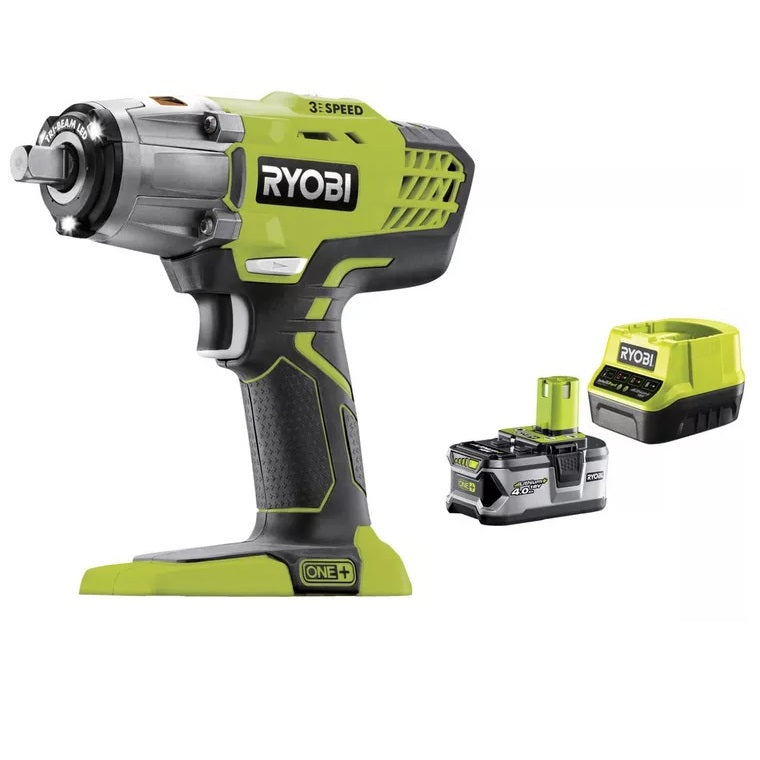 Ryobi R18IW3-140SF 18V ONE+™ Impact Wrench C/W 4Ah Battery & Charger