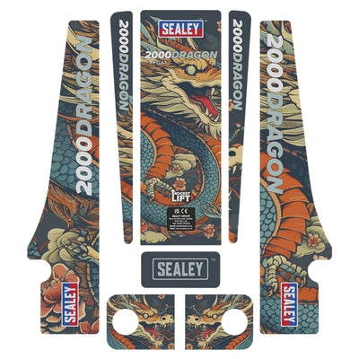 Sealey 2000CW Low Entry Custom Design Trolley Jack with Rocket Lift 2 Tonne - White