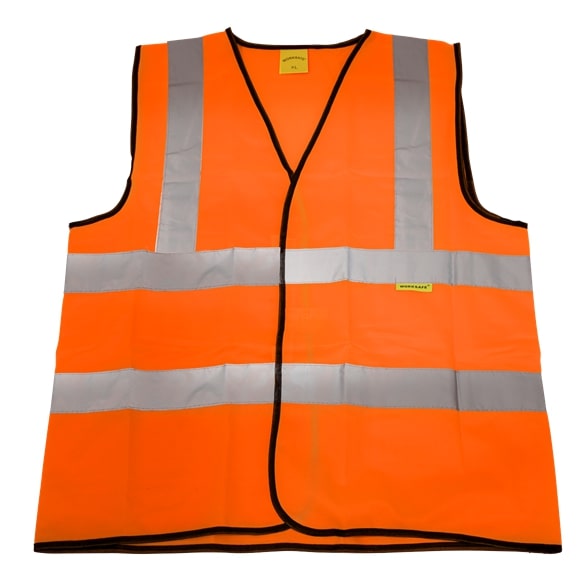 Sealey 9812XL Hi-Vis Orange Waistcoat (Site and Road Use) - X-Large