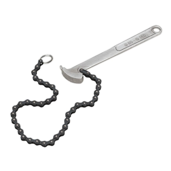 Sealey AK6409 Ø60-140mm Oil Filter Chain Wrench