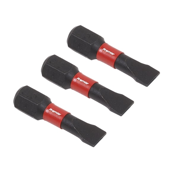 Sealey AK8202 3pc 25mm Slotted 5.5mm Impact Power Tool Bit Set