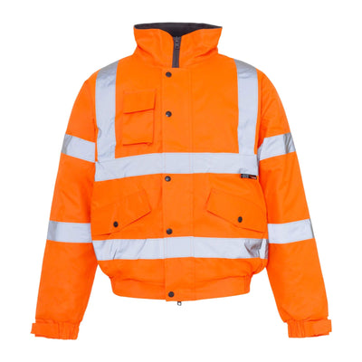 Supertouch Hi-Vis Bomber Jacket, Orange