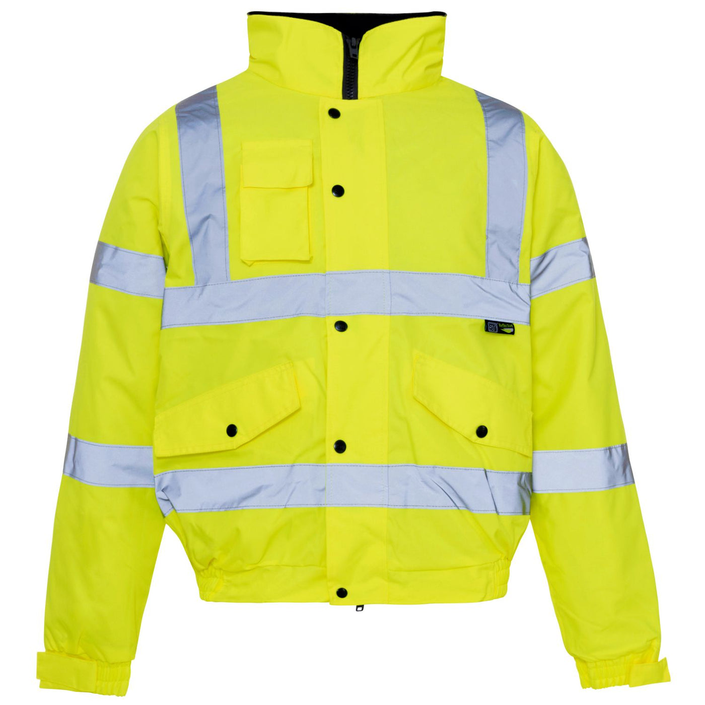 Supertouch Hi-Vis Bomber Jacket, Yellow