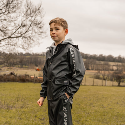 Xpert Swampmaster No-Sweat Junior Waterproof Jacket, Navy