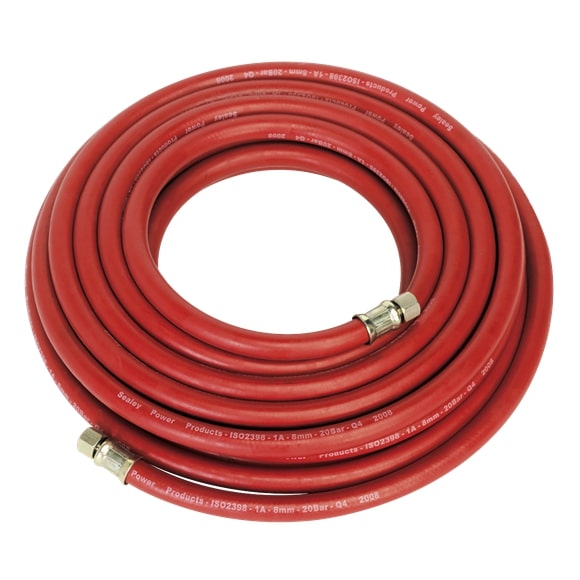 Sealey AHC10 10m x Ø8mm Air Hose with 1/4"BSP Unions