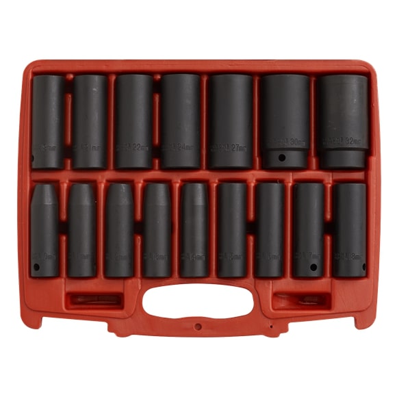 Sealey AK5816M Impact Socket Set 16pc 1/2"Sq Drive Deep