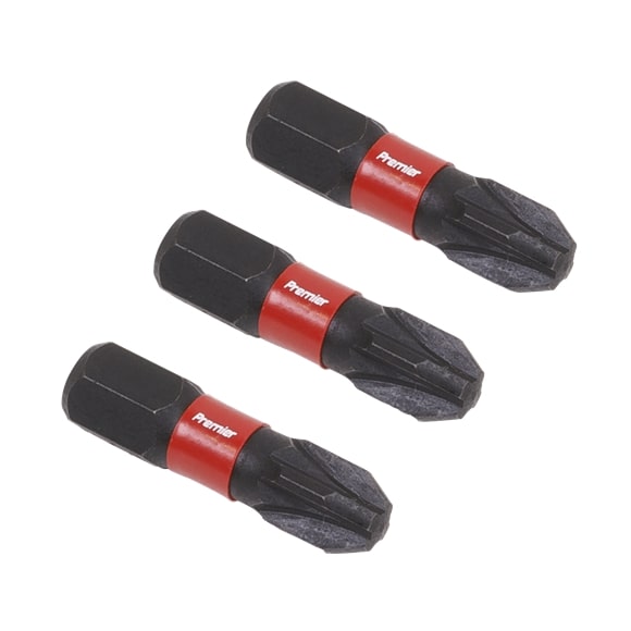 Sealey AK8209 Pozi #3 Impact Power Tool Bits 25mm - 3 Piece