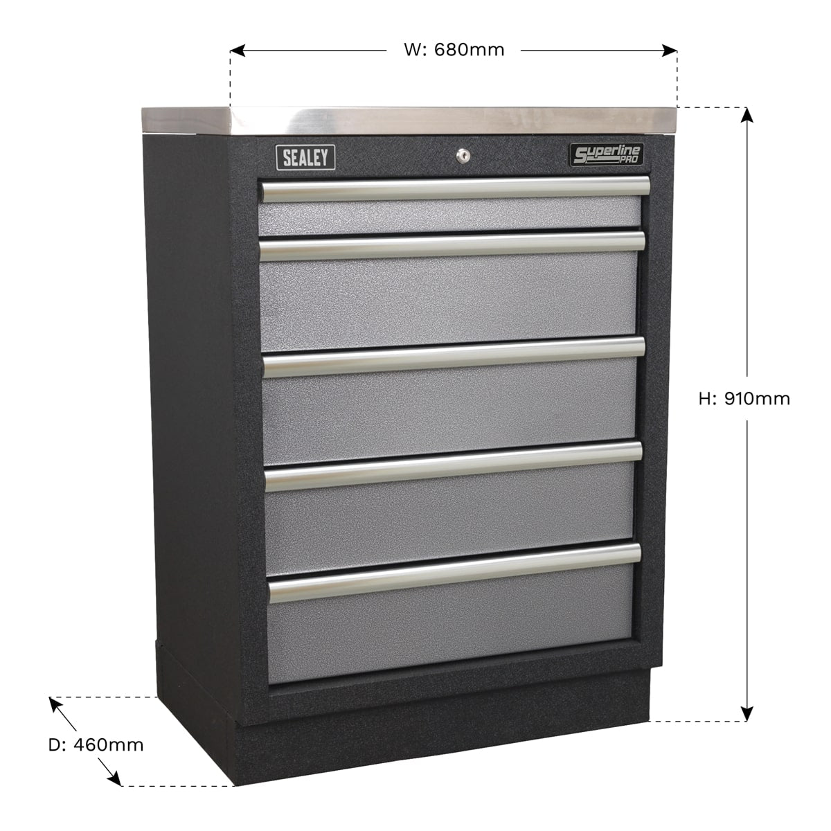 Sealey APMS59 Modular 5 Drawer Cabinet 680mm