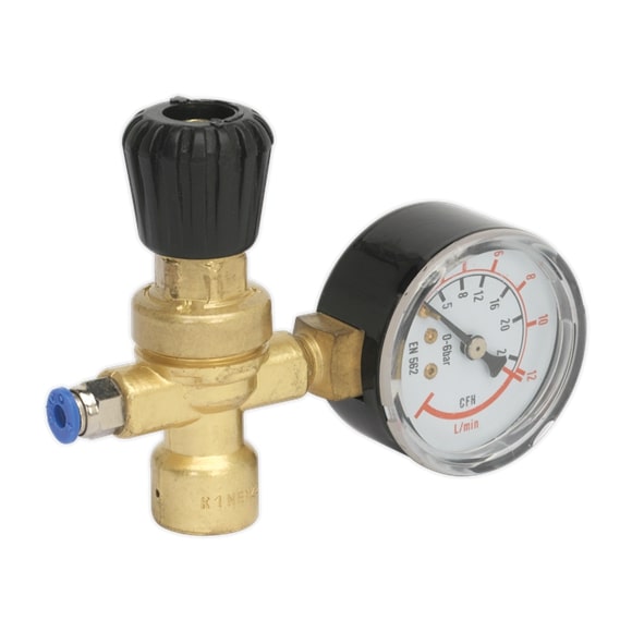 Sealey REG/MMG MIG Gas Regulator 1-Gauge Disposable Cylinder