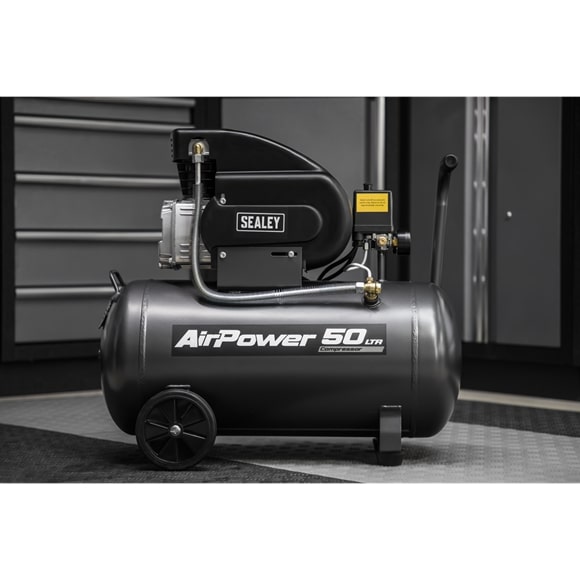 Sealey SAC5020APK Air Compressor 2hp with 4 Piece Air Accessory Kit