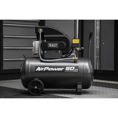 Sealey SAC5020APK Air Compressor 2hp with 4 Piece Air Accessory Kit