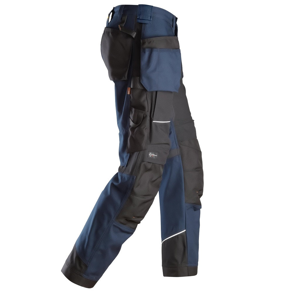 Snickers 6214 RuffWork Canvas+ Holster Pocket Trousers, Navy/Black