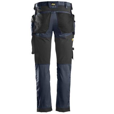 Snickers 6241 AllRoundWork Stretch Holster Pocket Trousers, Navy/Black