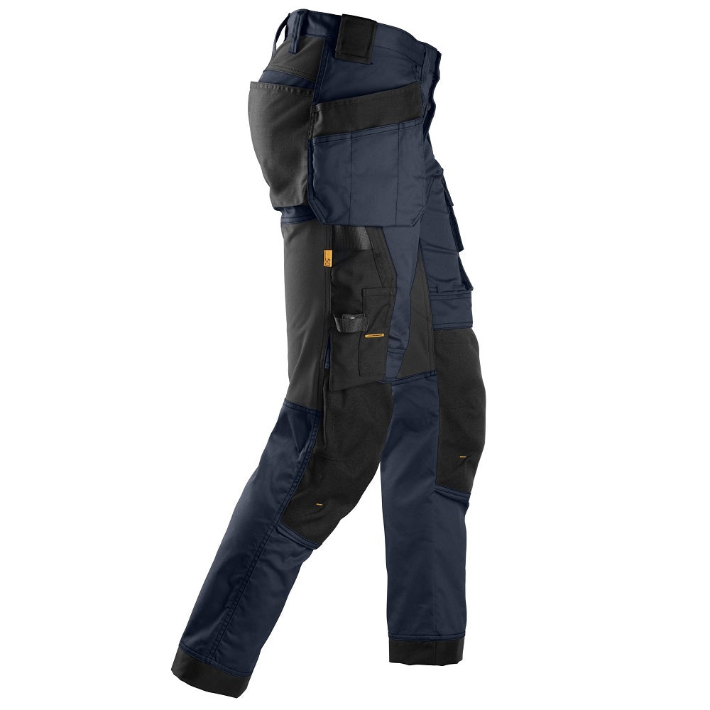 Snickers 6241 AllRoundWork Stretch Holster Pocket Trousers, Navy/Black