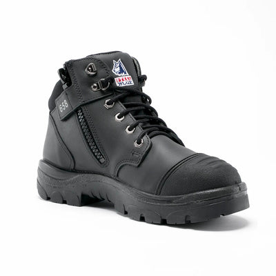 Steel Blue 392658 Parkes Zip Scuff S3 Safety Boot, Black