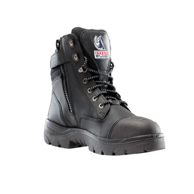 Steel Blue 392661 Southern Cross Zip GraphTEC Scuff S3 Safety Boot, Black