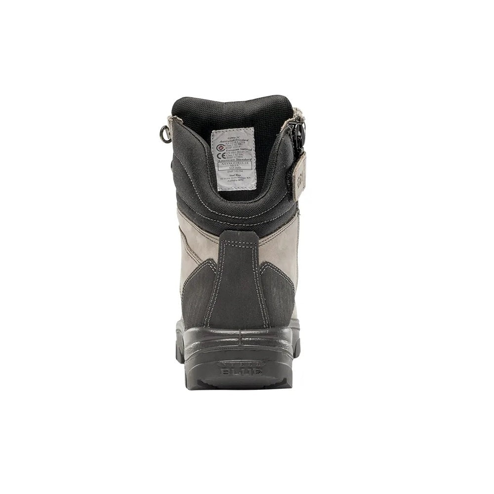 Steel Blue 392661 Southern Cross Zip GraphTEC Scuff S3 Safety Boot, Slate